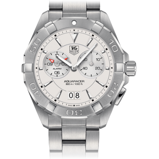 TAG Heuer - WAY111Y.BA0920  Aquaracer 300M Alarm 40.5 Stainless Steel / Silver / Bracelet