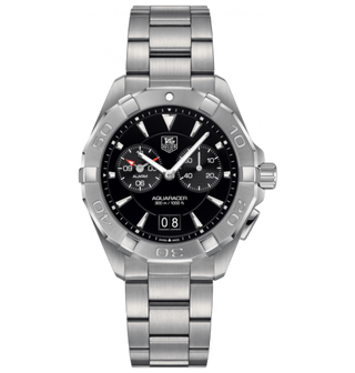 TAG Heuer - WAY111Z.BA0928  Aquaracer 300M Alarm 40.5 Stainless Steel / Black / Bracelet