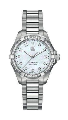 TAG Heuer - WAY1314.BA0915  Aquaracer 300M Quartz 32 Stainless Steel / Diamond / MOP - Diamond / Bracelet