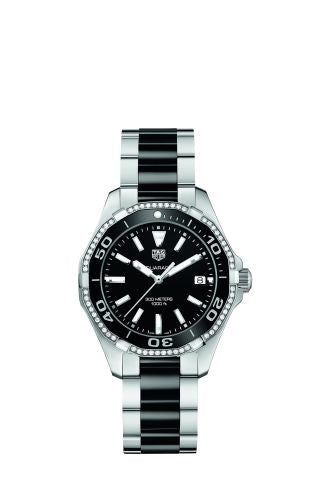 TAG Heuer - WAY131G.BA0913  Aquaracer 300M Quartz 35 Stainless Steel / Diamond / Black / Bracelet