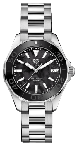 TAG Heuer - WAY131K.BA0748  Aquaracer 300M Quartz 35 Stainless Steel / Black MOP / Bracelet