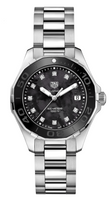 TAG Heuer Aquaracer 300M Quartz 35 Stainless Steel / Blue MOP - Diamond / Bracelet (WAY131M.BA0748)