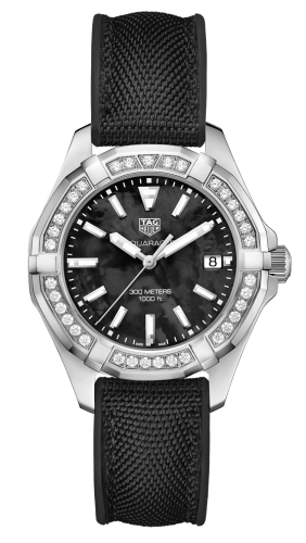 TAG Heuer - WAY131P.FT6092  Aquaracer 300M Quartz 35 Stainless Steel / Diamond / Black MOP / Nylon