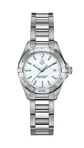 TAG Heuer - WAY1412.BA0920  Aquaracer 300M Quartz 27 Stainless Steel / MOP / Bracelet