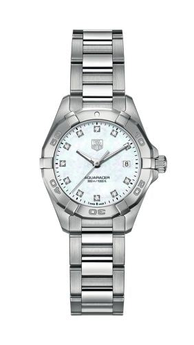 TAG Heuer - WAY1413.BA0920  Aquaracer 300M Quartz 27 Stainless Steel / MOP - Diamond / Bracelet