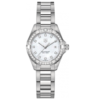 TAG Heuer - WAY1414.BA0920  Aquaracer 300M Quartz 27 Stainless Steel / Diamond / MOP - Diamond / Bracelet