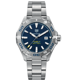 TAG Heuer - WAY2012.BA0927  Aquracer 300M Calibre 5 43 Stainless Steel / Blue / Bracelet