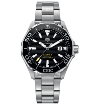 TAG Heuer - WAY201A.BA0927  Aquaracer 300M Calibre 5 41 Stainless Steel / Black / Steel