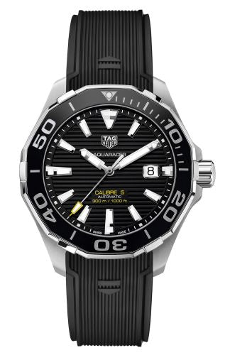 TAG Heuer - WAY201A.FT6069  Aquaracer 300M Calibre 5 43 Stainless Steel / Black / Rubber