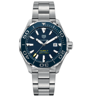 TAG Heuer - WAY201B.BA0927  Aquaracer 300M Calibre 5 43 Stainless Steel / Blue / Steel