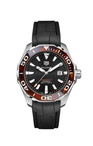 TAG Heuer - WAY201N.FT6177  Aquaracer 300M Calibre 5 43 Tortoise Brown