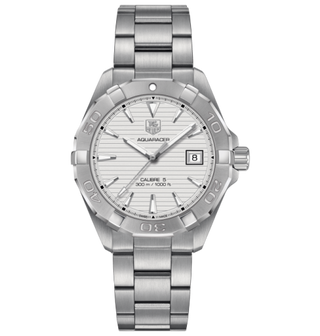 TAG Heuer - WAY2111.BA0928  Aquaracer 300M Calibre 5 40.5 Stainless Steel / Silver / Bracelet