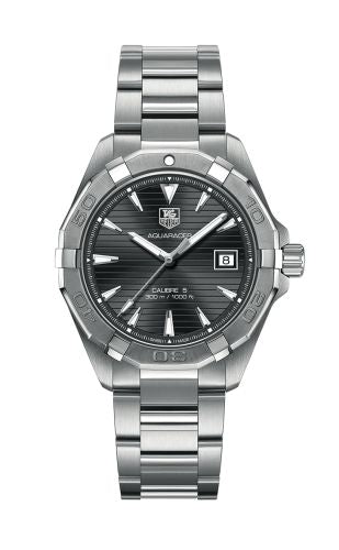 TAG Heuer - WAY2113.BA0910  Aquaracer 300M Calibre 5 40.5 Stainless Steel / Grey / Bracelet