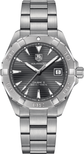 TAG Heuer - WAY2113.BA0928  Aquaracer 300M Calibre 5 41 Stainless Steel / Grey / Bracelet