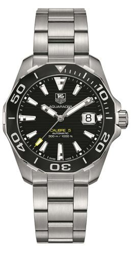 TAG Heuer - WAY211A.BA0928  Aquaracer 300M Calibre 5 41 Stainless Steel / Black / Bracelet