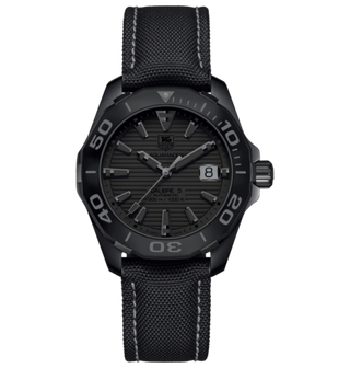 TAG Heuer - WAY218B.FC6364  Aquaracer 300M Calibre 5 41 Titanium PVD / Black Phantom / Nylon