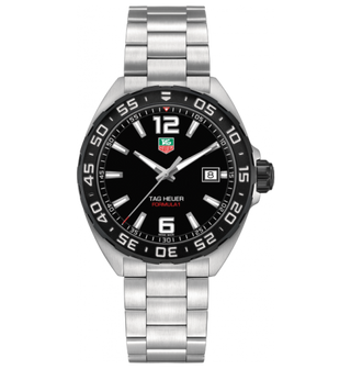 TAG Heuer - WAZ1110.BA0875  Formula 1 Quartz 41 Stainless Steel / Black / Bracelet