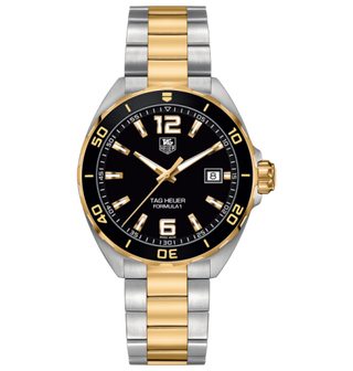 TAG Heuer - WAZ1121.BB0879  Formula 1 Quartz 41 Stainless Steel / Yellow Gold / Black / Bracelet