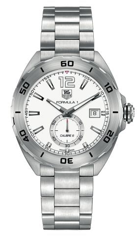 TAG Heuer - WAZ2111.BA0875  Formula 1 Calibre 6 43 Stainless Steel / White / Bracelet