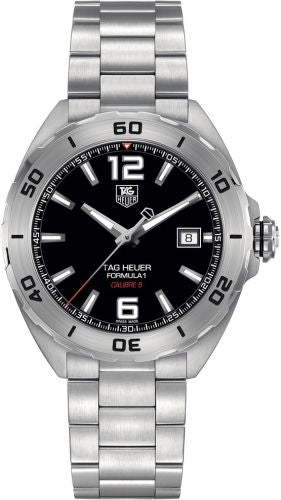 TAG Heuer - WAZ2113.BA0875  Formula 1 Calibre 5 41 Stainless Steel / Black / Bracelet