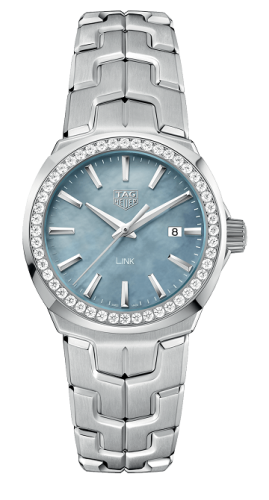 TAG Heuer - WBC1315.BA0600  Link Quartz 32mm Stainless Steel / Diamond / Blue MOP