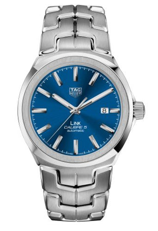 TAG Heuer - WBC2112.BA0603  Link Calibre 5 41 Stainless Steel / Blue / Bracelet