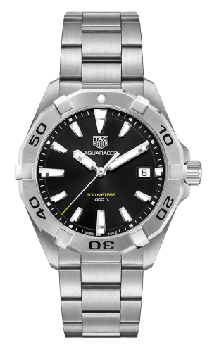 TAG Heuer - WBD1110.BA0928  Aquaracer Quartz 300M 41 Stainless Steel / Black / Bracelet