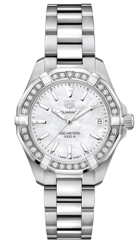 TAG Heuer - WBD1313.BA0740  Aquaracer 300M Quartz 32 Stainless Steel / Diamond / MOP / Bracelet