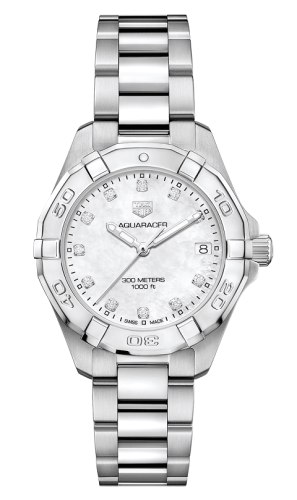 TAG Heuer - WBD1314.BA0740  Aquaracer 300M Quartz 32 Stainless Steel / MOP - Diamond / Bracelet