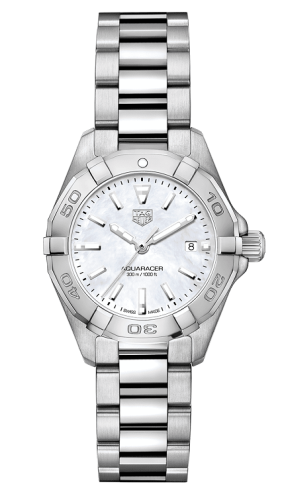 TAG Heuer - WBD1411.BA0741  Aquaracer 300M Quartz 27 Stainless Steel / MOP / Bracelet