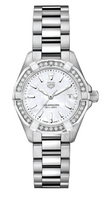 TAG Heuer Aquaracer 300M Quartz 27 Stainless Steel / MOP - Diamond / Bracelet (WBD1413.BA0741)