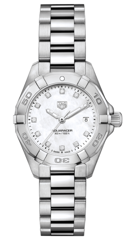 TAG Heuer - WBD1414BA0741  Aquaracer 300M Quartz 27 Stainless Steel / MOP - Diamond / Bracelet