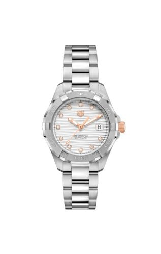 TAG Heuer - WBD2320.BA0740  Aquaracer 300M Calibre 9 Automatic 32 Stainless Steel / Silver - Diamond