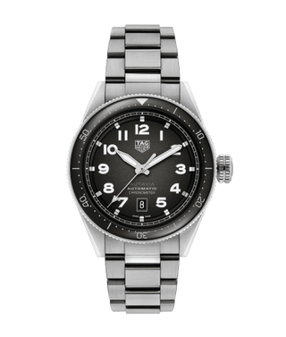 TAG Heuer - WBE5114.EB0173  Autavia Calibre 5 Stainless Steel / Black / Bracelet