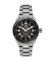 TAG Heuer Autavia Calibre 5 Stainless Steel / Black / Leather (WBE5114.EB0173)