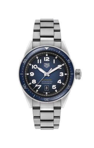 TAG Heuer - WBE5112.EB0173  Autavia Isograph Calibre 5 Stainless Steel / Blue / Bracelet