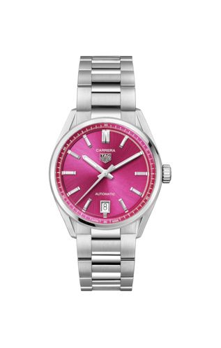 TAG Heuer - WBN2313.BA0001  Carrera Date 36 Stainless Steel / Pink