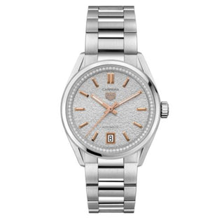 TAG Heuer - WBN231B.BA0001  Carrera Date 36 Stainless Steel / Silver - Diamond