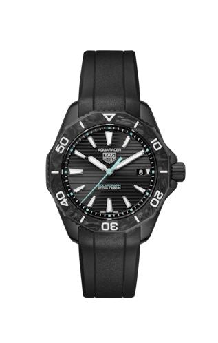 TAG Heuer - WBP1112.FT6199  Aquaracer Professional 200 Solargraph 40 DLC - Carbon / Black