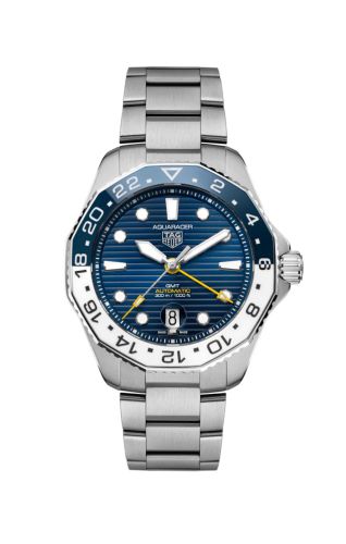 TAG Heuer - WBP2010.BA0632  Aquaracer Professional 300 GMT Stainless Steel / Blue / Bracelet