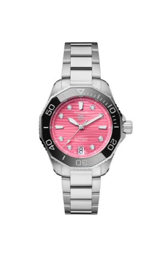 TAG Heuer - WBP231J.BA0618  Aquaracer Professional 300 36 Stainless Steel / Pink - Diamond / Bracelet