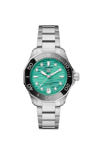 TAG Heuer - WBP231K.BA0618  Aquaracer Professional 300 36 Stainless Steel / Turquoise - Diamond / Bracelet