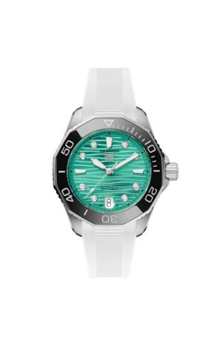 TAG Heuer - WBP231K.FT6234  Aquaracer Professional 300 36 Stainless Steel / Turquoise - Diamond / Rubber