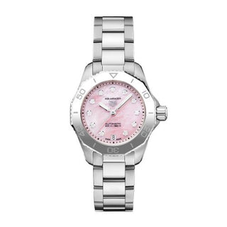 TAG Heuer - WBP2416.BA0622  Aquaracer Professional 200 Automatic 30 Stainless Steel / Pink MOP / Watches of Switzerland