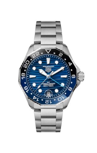 TAG Heuer - WBP5114.BA0013  Aquaracer Professional 300 GMT 42 Stainless Steel / Blue