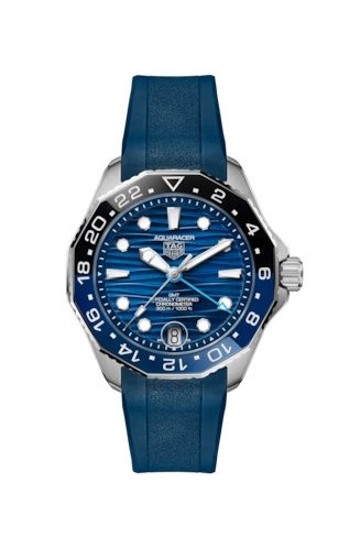 TAG Heuer - WBP5114.FT6259  Aquaracer Professional 300 GMT 42 Stainless Steel / Blue / Rubber