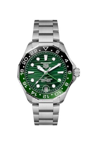 TAG Heuer - WBP5115.BA0013  Aquaracer Professional 300 GMT 42 Stainless Steel / Green