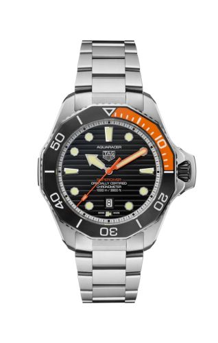 TAG Heuer - WBP5A8A.BF0619  Aquaracer Professional 1000 Super Diver Titanium / Black / Bracelet