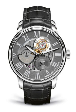 Schwarz Etienne - WCF09TSE06WG04AA  La Chaux-de-Fonds Flying Tourbillon White Gold / Grey