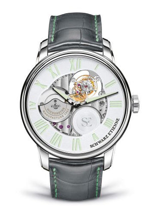 Schwarz Etienne - WCF09TSE16SS04AA  La Chaux-de-Fonds Flying Tourbillon Stainless Steel / Silver